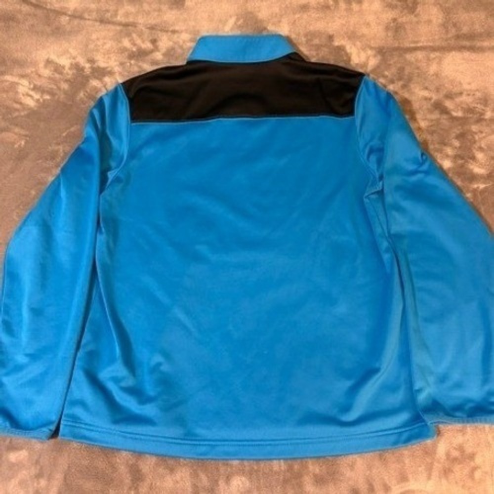 Carolina Panthers Pullover Mens L Blue NFL Football 1/4 Zip NFL Team Apparel EUC - Picture 4 of 8